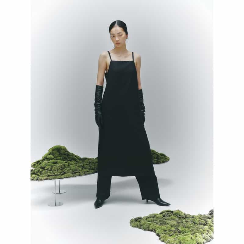 BARNEYS NEW YORK BARNEYS NEW YORK by IRENISA　キャミソールドレス DARK GRAY