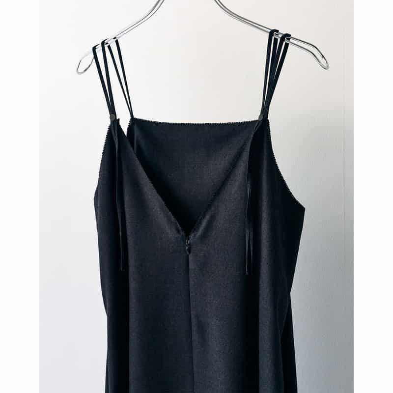 BARNEYS NEW YORK BARNEYS NEW YORK by IRENISA　キャミソールドレス DARK GRAY