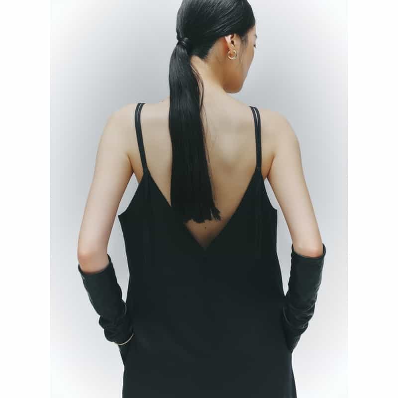 BARNEYS NEW YORK BARNEYS NEW YORK by IRENISA　キャミソールドレス DARK GRAY