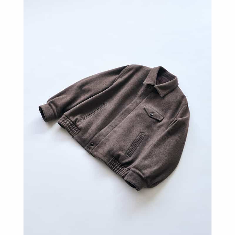 BARNEYS NEW YORK BARNEYS NEW YORK by IRENISA　ジップアップジャージージャケット BROWN