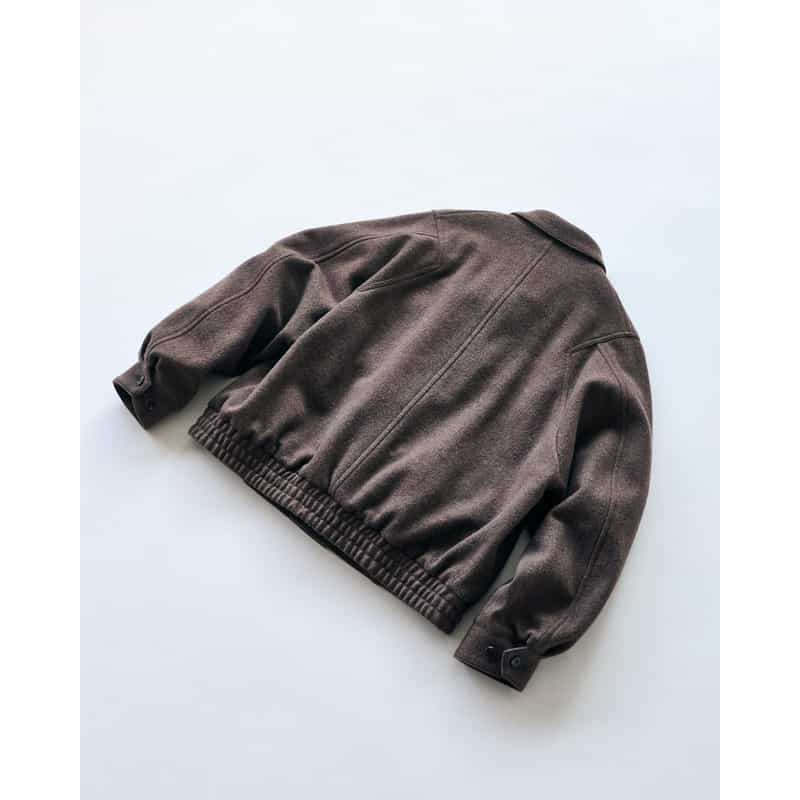 BARNEYS NEW YORK BARNEYS NEW YORK by IRENISA　ジップアップジャージージャケット BROWN