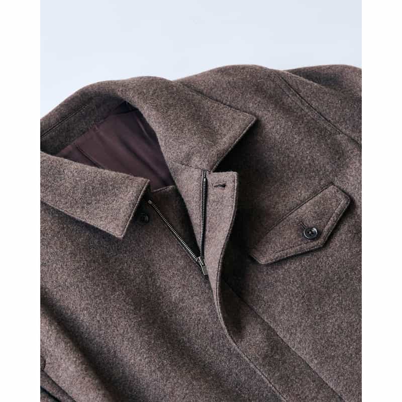 BARNEYS NEW YORK BARNEYS NEW YORK by IRENISA　ジップアップジャージージャケット BROWN