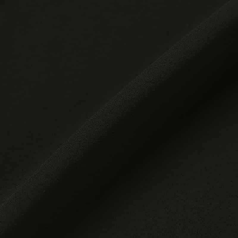 BARNEYS NEW YORK ウォッシャブル ラッフルボウ ジョーゼットシアーブラウス BLACK
