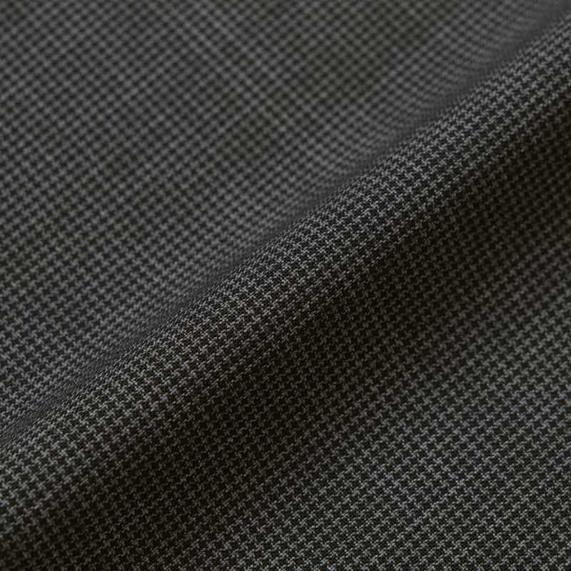 BARNEYS NEW YORK ウォッシャブル 千鳥格子柄 バイアスパンツ DARK GRAY