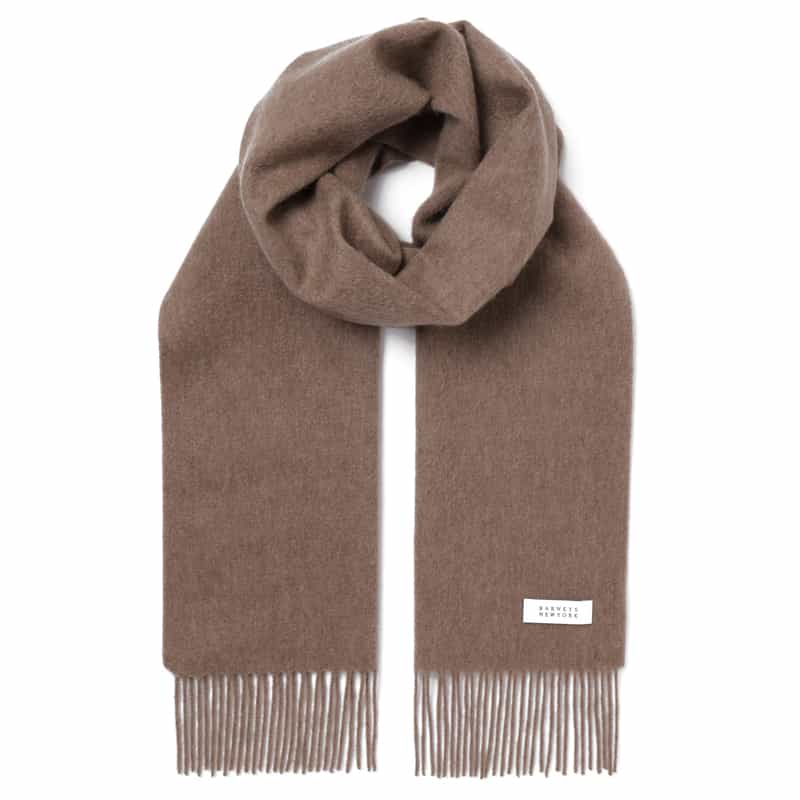 BARNEYS NEW YORK カシミヤ100％ソリッドマフラー（180×30） BEIGE