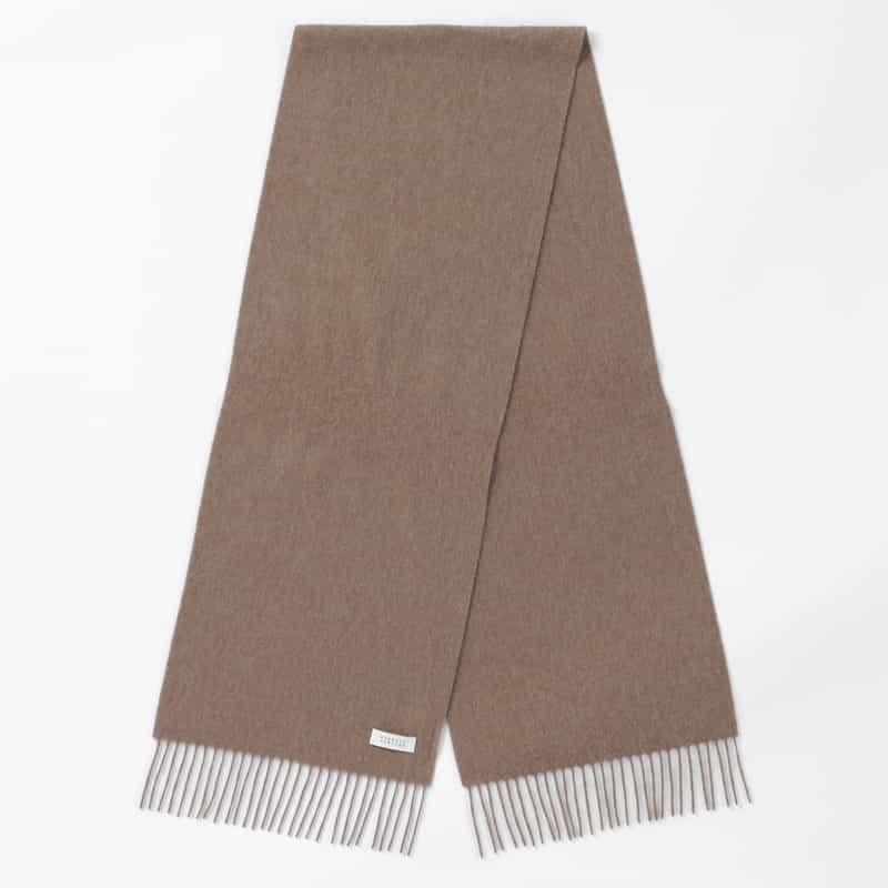 BARNEYS NEW YORK カシミヤ100％ソリッドマフラー（180×30） BEIGE