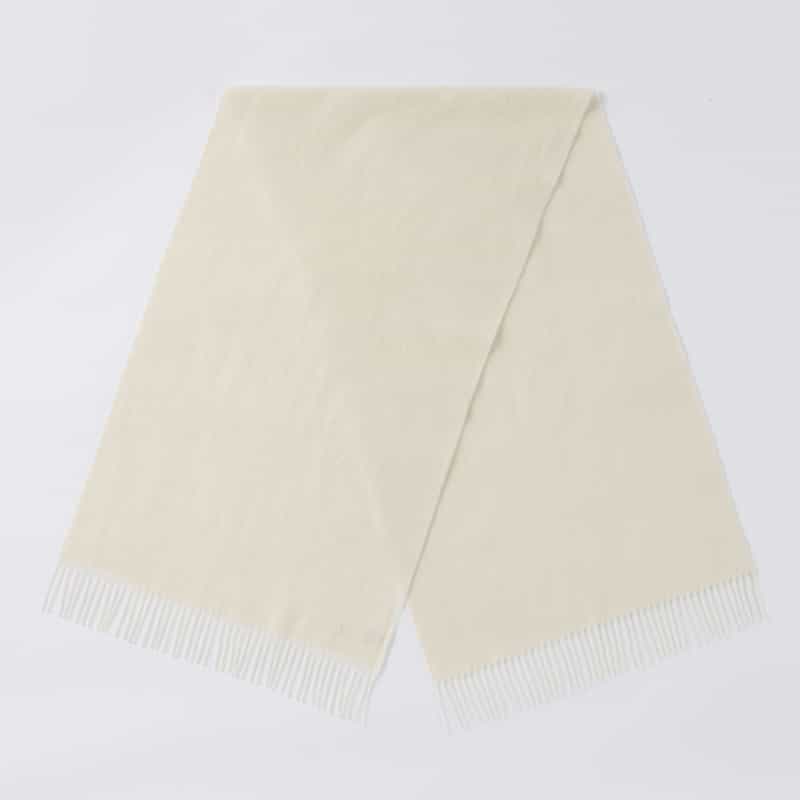BARNEYS NEW YORK カシミヤマフラー WHITE
