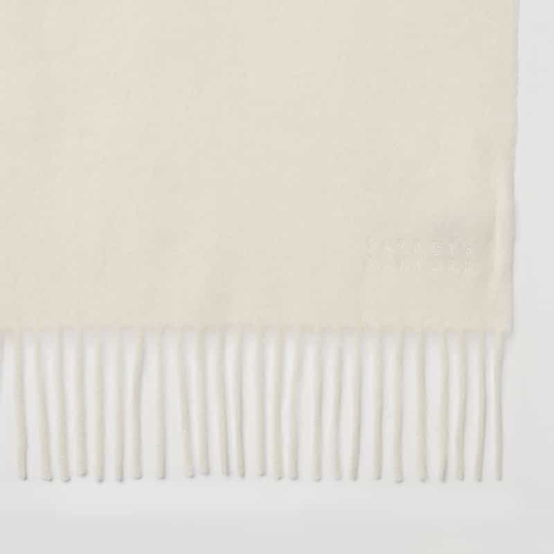 BARNEYS NEW YORK カシミヤマフラー WHITE