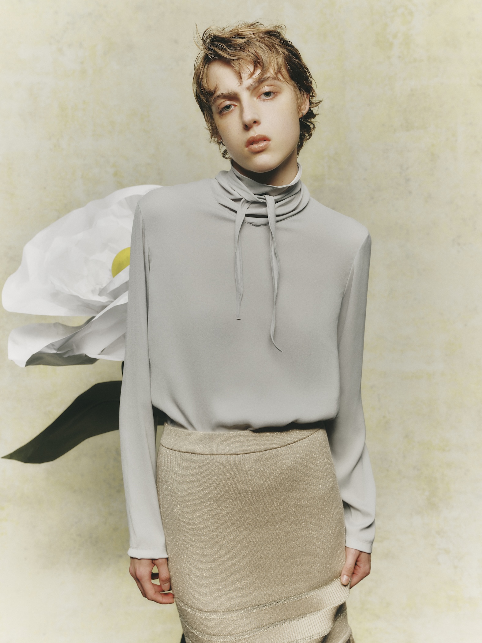 BARNEYS NEW YORK by KANAKO SAKAI　サテンボウタイカットソー