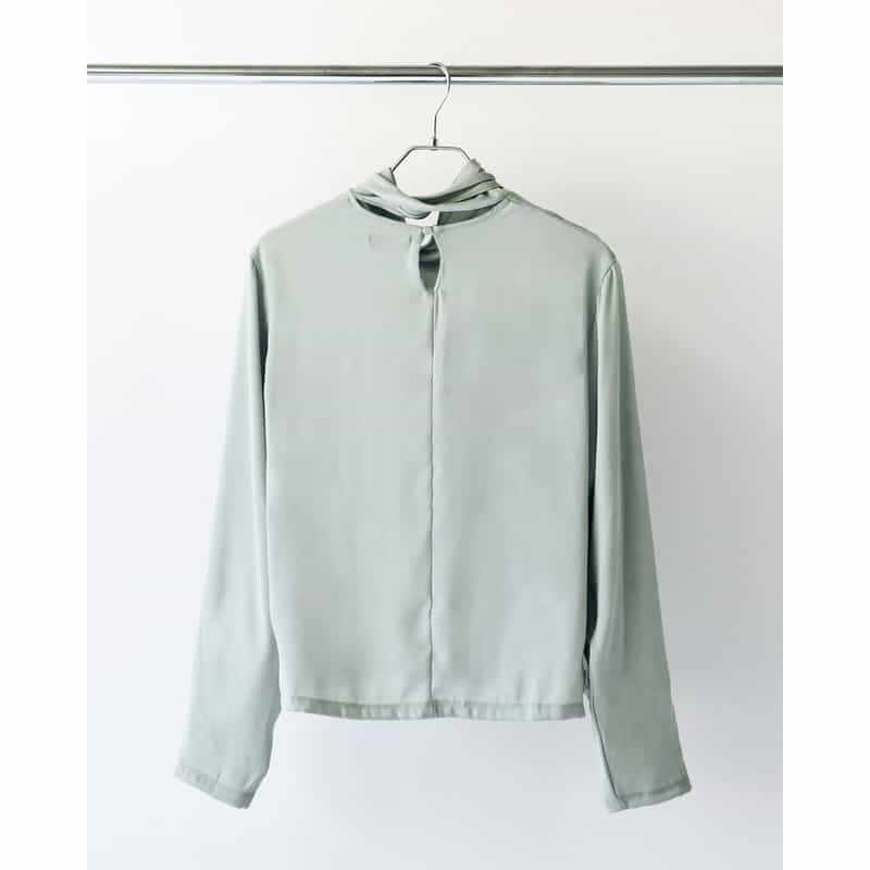 BARNEYS NEW YORK BARNEYS NEW YORK by KANAKO SAKAI　サテンボウタイカットソー BLUE