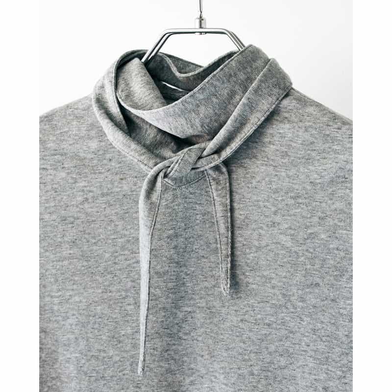 BARNEYS NEW YORK BARNEYS NEW YORK by KANAKO SAKAI　グリッタージャージーボウタイカットソー GRAY