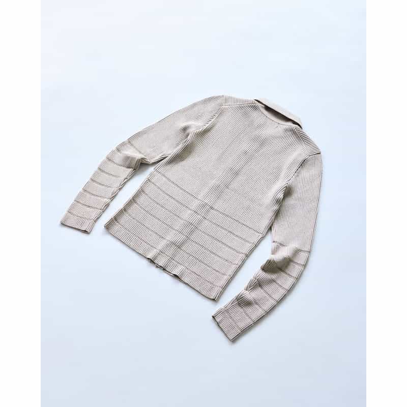BARNEYS NEW YORK BARNEYS NEW YORK by KANAKO SAKAI　襟付きラメニットカーディガン BEIGE