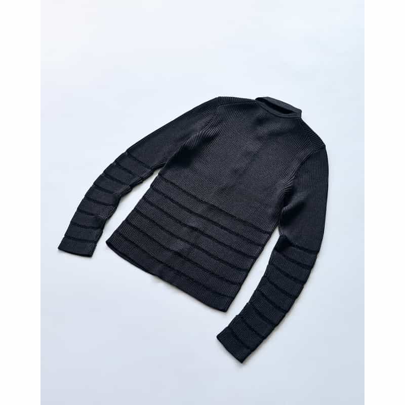 BARNEYS NEW YORK BARNEYS NEW YORK by KANAKO SAKAI　襟付きラメニットカーディガン BLACK
