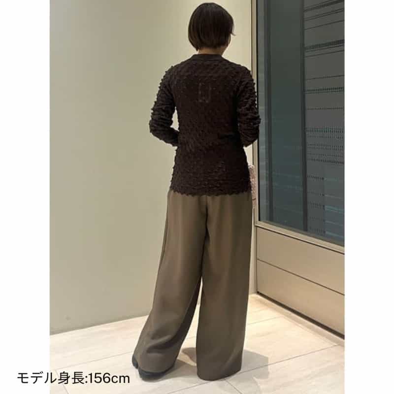 OPEN SESAME CLUB OPEN SESAME CLUB ＜オープン セサミ クラブ＞バーニーズ　ニューヨーク限定 襟付きニットカーディガン BROWN