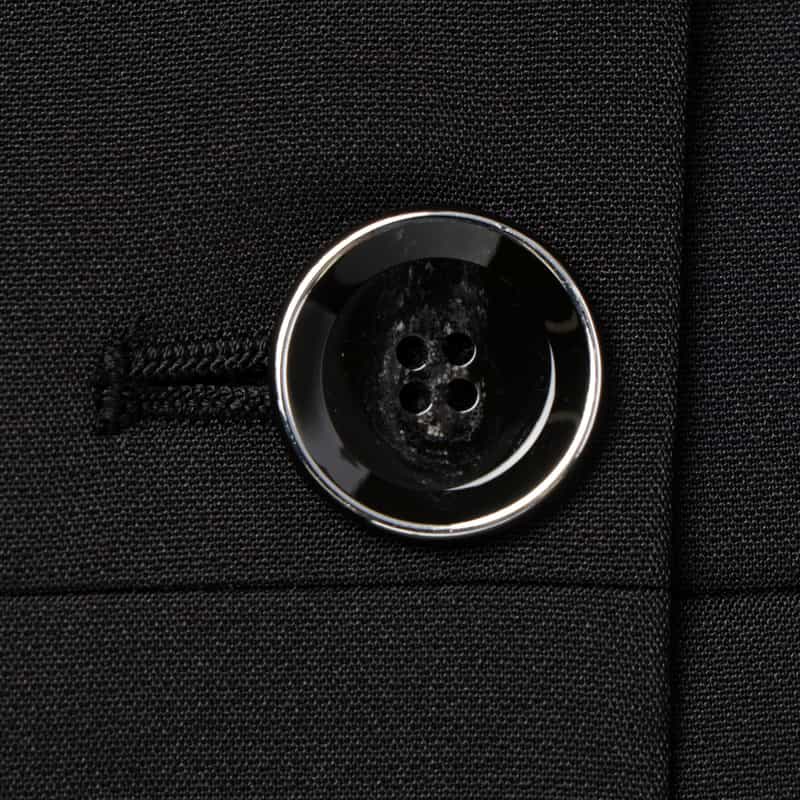 BARNEYS NEW YORK セットアップ ダブルクロス ノーカラー ペプラムジャケット BLACK