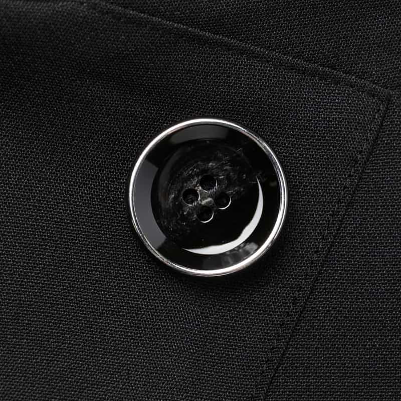 BARNEYS NEW YORK セットアップ ダブルクロス 2タックワイドパンツ BLACK