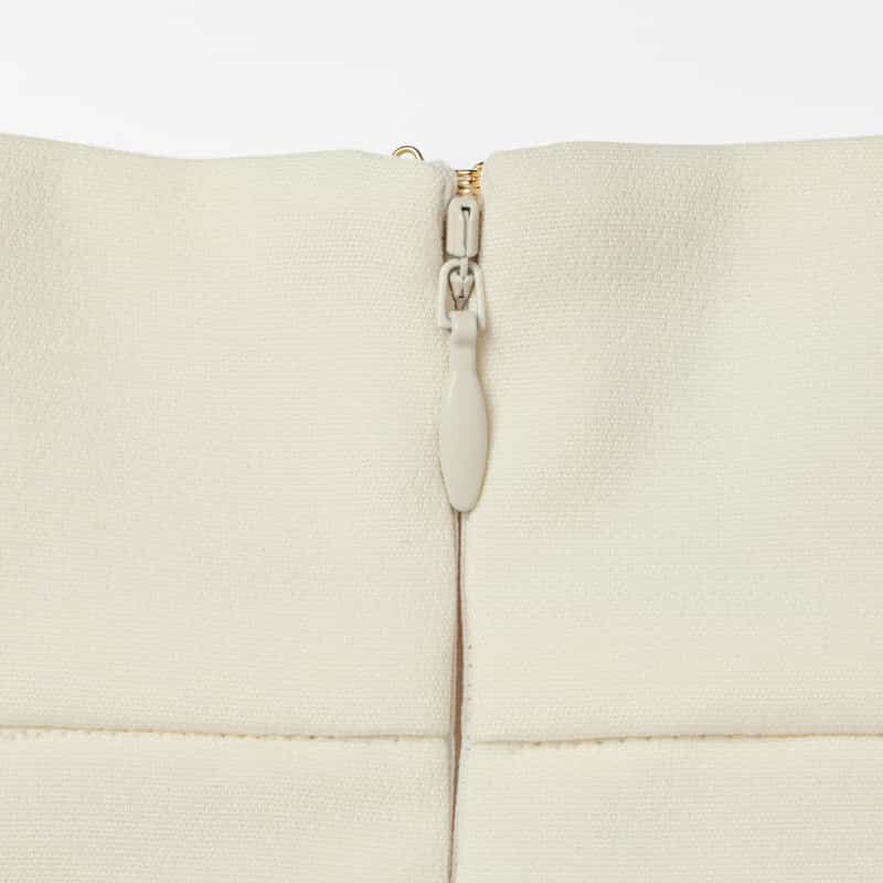 BARNEYS NEW YORK セットアップ ダブルクロス フレアスカート OFF WHITE