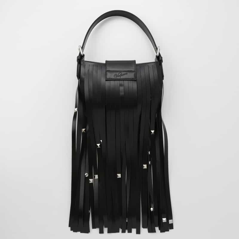 VAQUERA VAQUERA ＜ヴァケラ＞ フリンジデザインワンハンドルバッグ BLACK