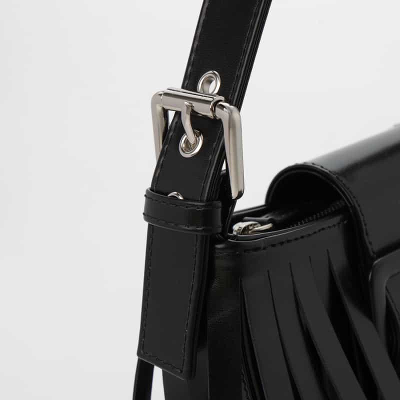 VAQUERA VAQUERA ＜ヴァケラ＞ フリンジデザインワンハンドルバッグ BLACK