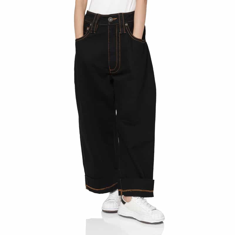 VAQUERA VAQUERA ＜ヴァケラ＞ ステッチデザインデニムパンツ BLACK
