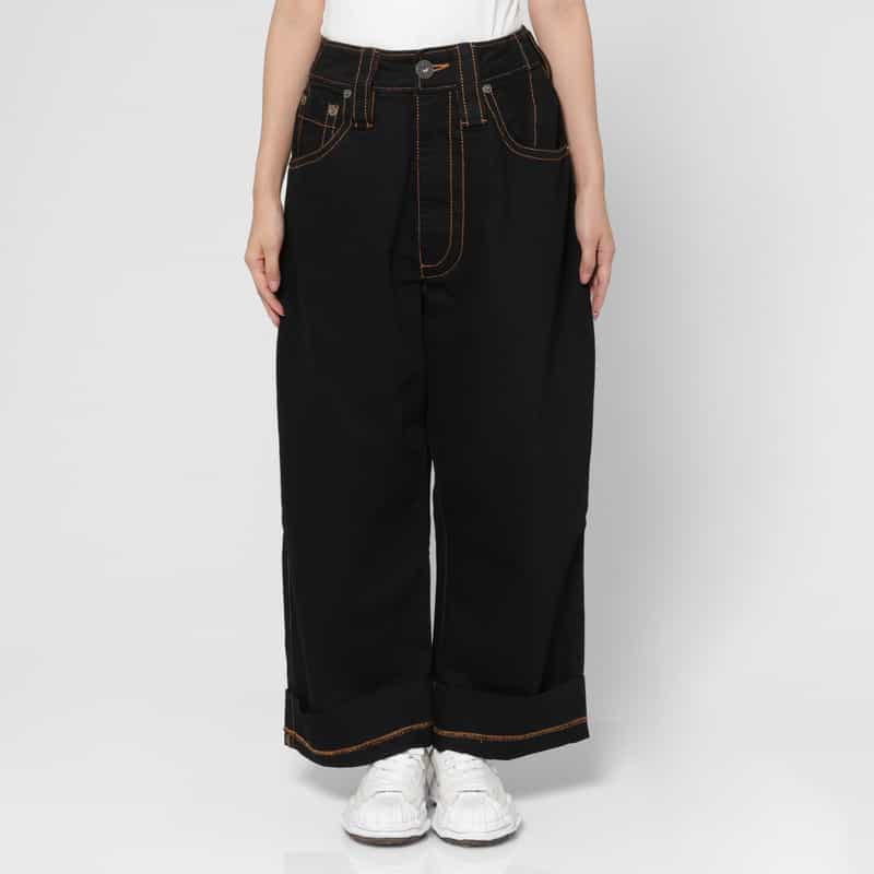 VAQUERA VAQUERA ＜ヴァケラ＞ ステッチデザインデニムパンツ BLACK
