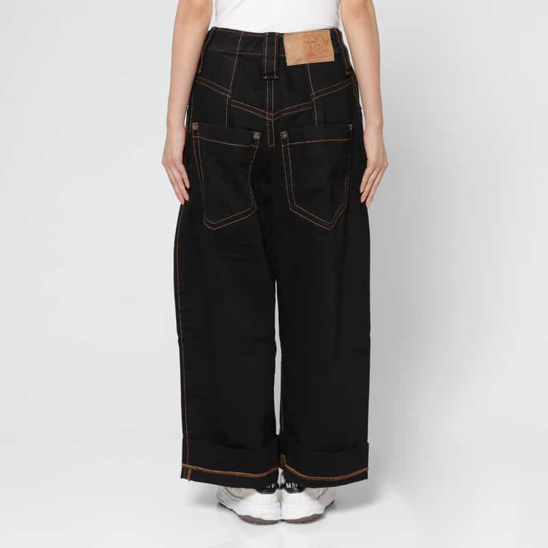 VAQUERA VAQUERA ＜ヴァケラ＞ ステッチデザインデニムパンツ BLACK