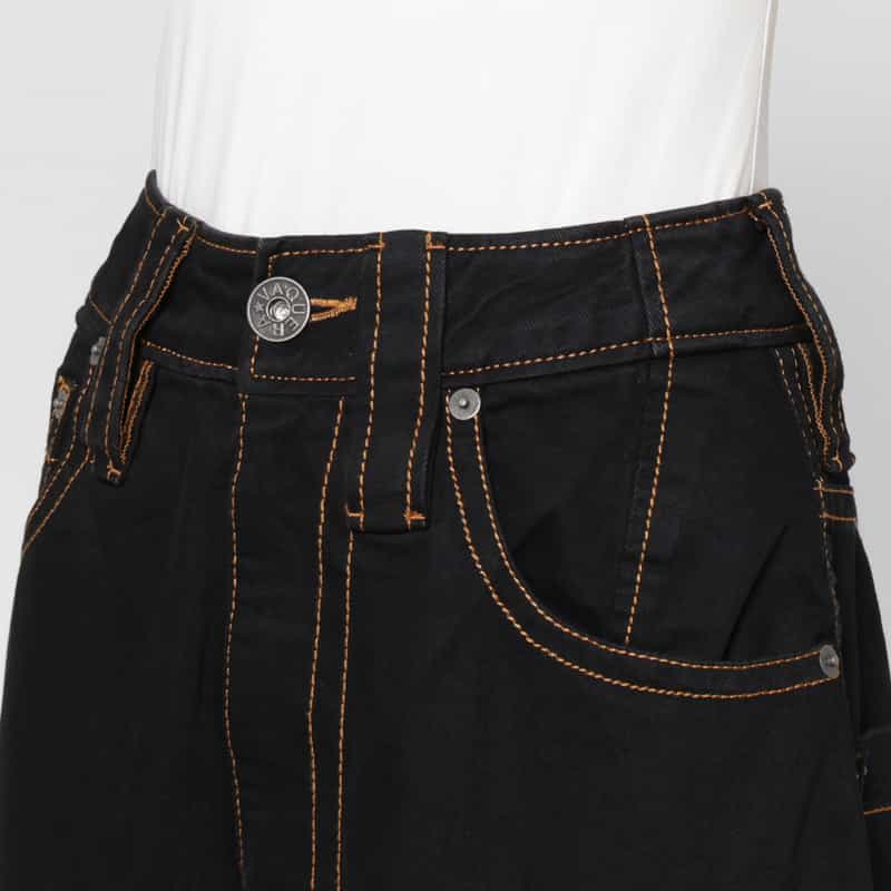 VAQUERA VAQUERA ＜ヴァケラ＞ ステッチデザインデニムパンツ BLACK