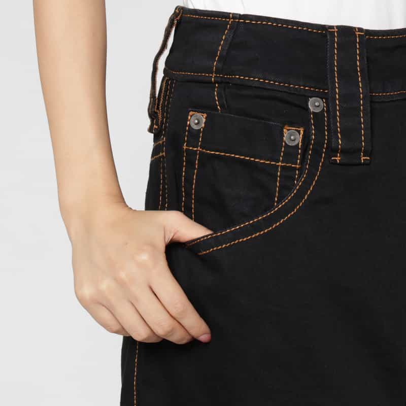 VAQUERA VAQUERA ＜ヴァケラ＞ ステッチデザインデニムパンツ BLACK