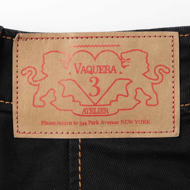 VAQUERA VAQUERA ＜ヴァケラ＞ ステッチデザインデニムパンツ BLACK