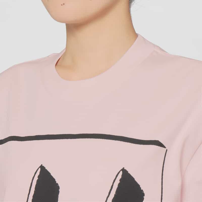 VAQUERA VAQUERA ＜ヴァケラ＞ オーバーサイズ プリントTシャツ LT PINK