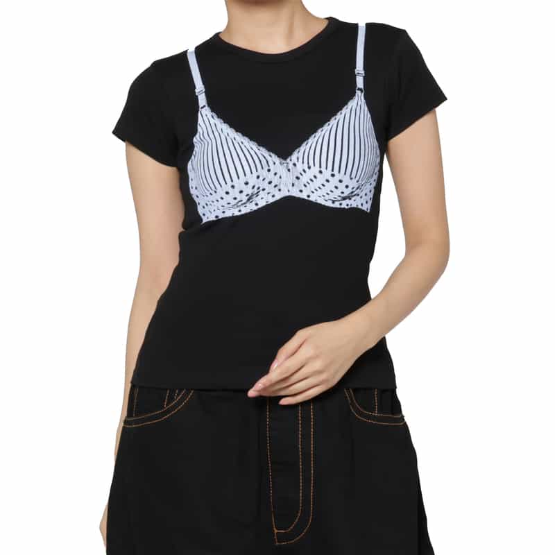 VAQUERA VAQUERA ＜ヴァケラ＞ グラフィックプリントベビーTシャツ BLACK