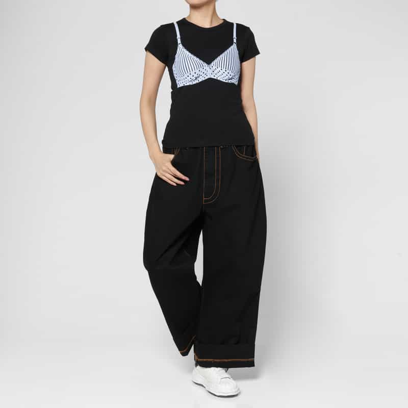 VAQUERA VAQUERA ＜ヴァケラ＞ グラフィックプリントベビーTシャツ BLACK