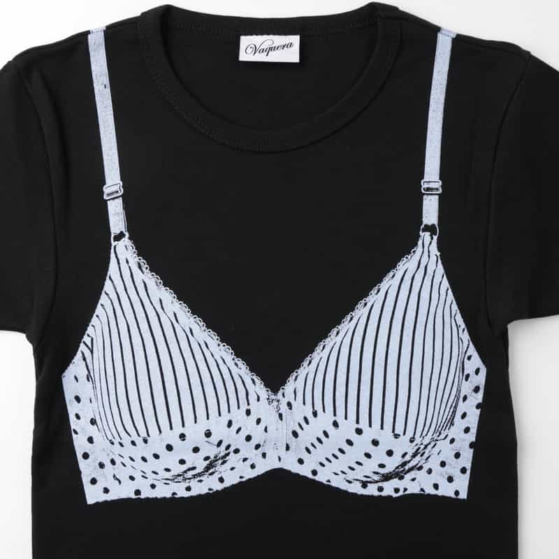 VAQUERA VAQUERA ＜ヴァケラ＞ グラフィックプリントベビーTシャツ BLACK