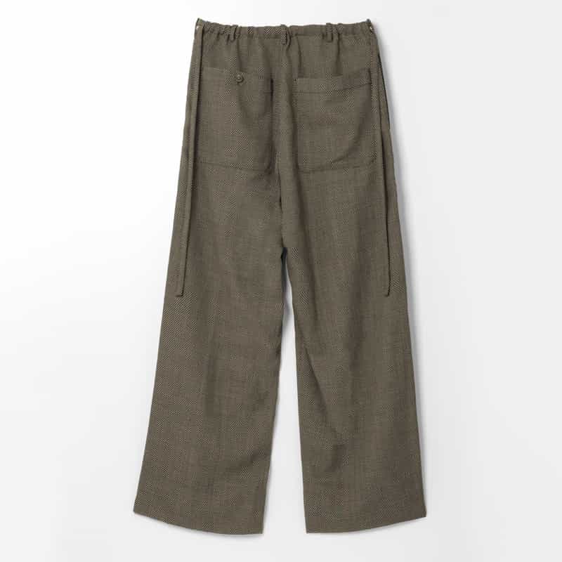 SOSHIOTSUKI SOSHIOTSUKI＜ソウシオオツキ＞ タック入りウールワイドパンツ GRAY