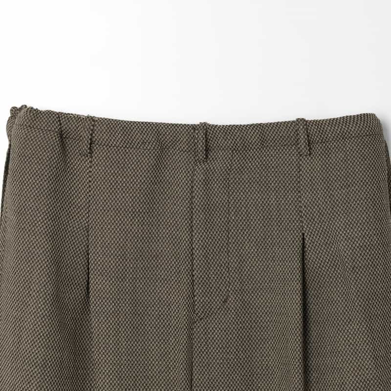 SOSHIOTSUKI SOSHIOTSUKI＜ソウシオオツキ＞ タック入りウールワイドパンツ GRAY