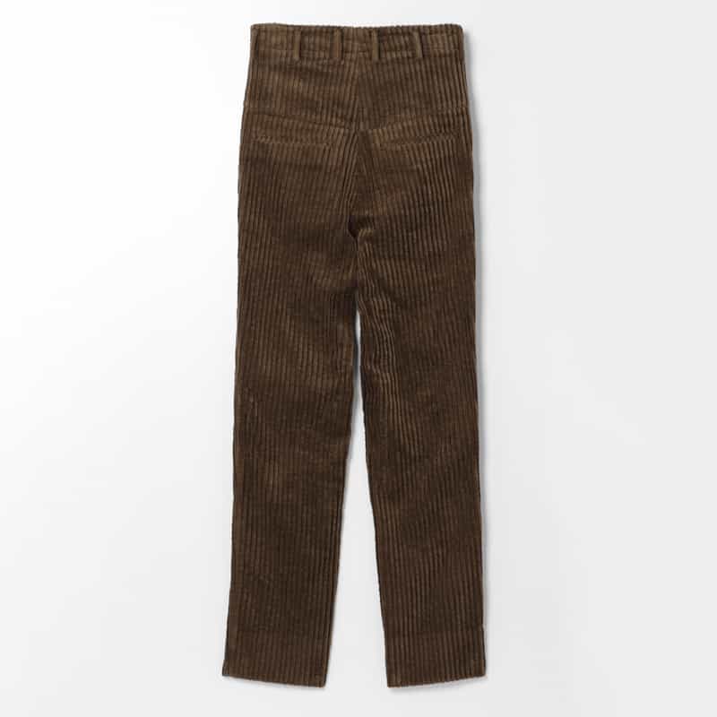 SOSHIOTSUKI SOSHIOTSUKI＜ソウシオオツキ＞ ハイウエストコーデュロイパンツ BROWN