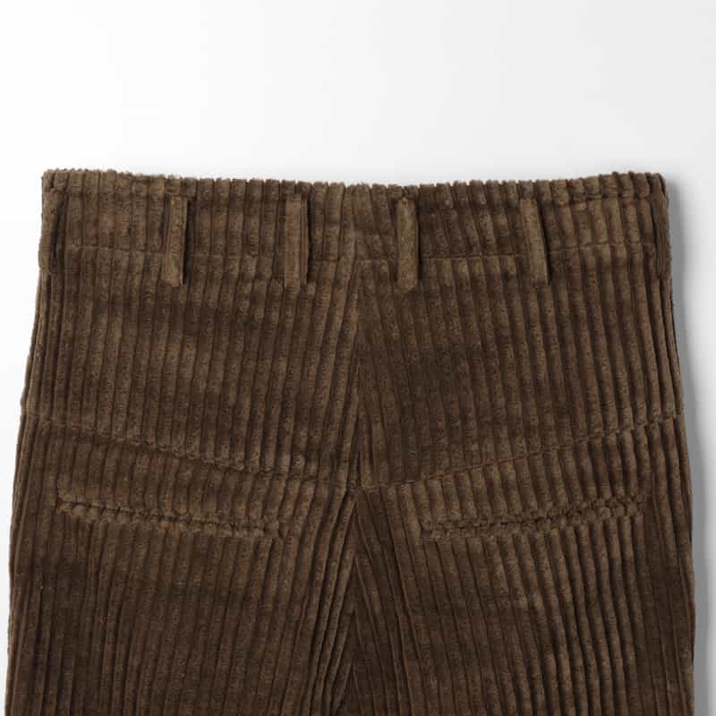 SOSHIOTSUKI SOSHIOTSUKI＜ソウシオオツキ＞ ハイウエストコーデュロイパンツ BROWN