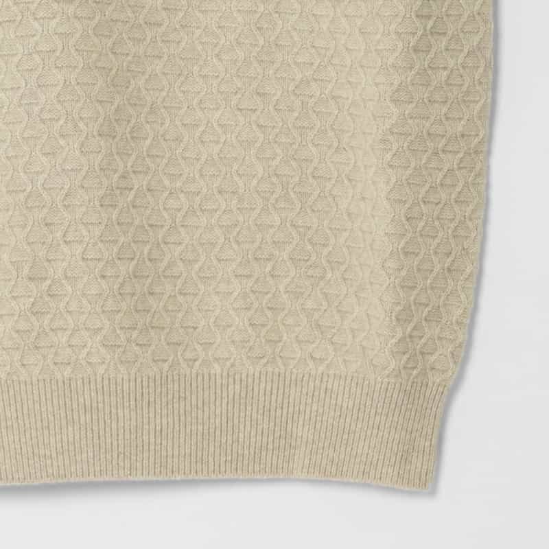 SOSHIOTSUKI SOSHIOTSUKI＜ソウシオオツキ＞ Vネックニットベスト BEIGE