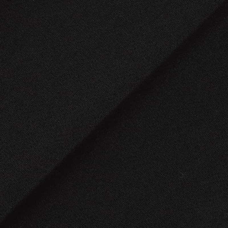 BARNEYS NEW YORK ウォッシャブル ウール混ダブルクロステーパードパンツ BLACK