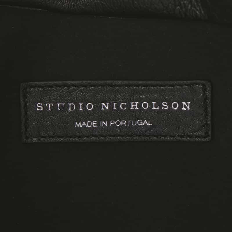 STUDIO NICHOLSON STUDIO NICHOLSON ＜スタジオ　ニコルソン＞ ワンハンドルバッグ BLACK