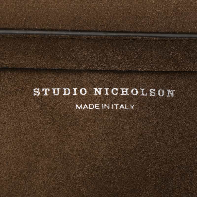 STUDIO NICHOLSON STUDIO NICHOLSON ＜スタジオ　ニコルソン＞ ワンハンドルバッグ BROWN