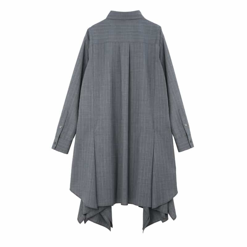 SACAI SACAI＜サカイ＞ バーニーズ　ニューヨーク限定ピンストライプ柄スーチングドレス GRAY