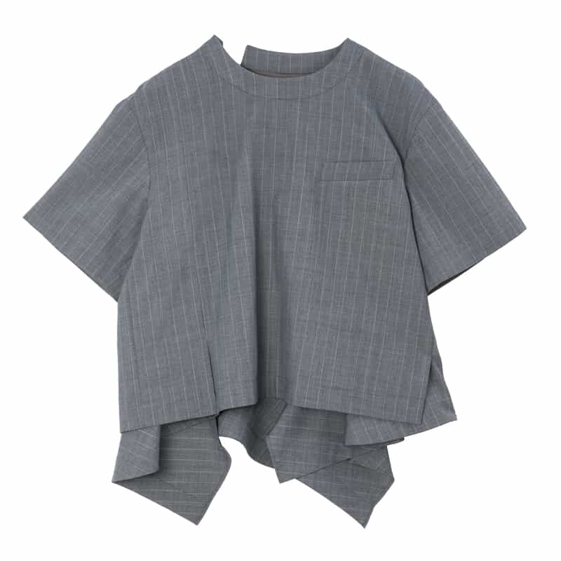 SACAI＜サカイ＞ バーニーズ　ニューヨーク限定ピンストライプ柄スーチングプルオーバー