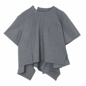 SACAI＜サカイ＞ バーニーズ　ニューヨーク限定ピンストライプ柄スーチングプルオーバー