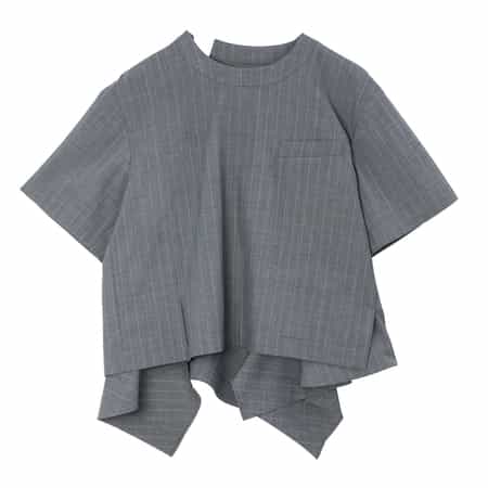 SACAI＜サカイ＞ バーニーズ　ニューヨーク限定ピンストライプ柄スーチングプルオーバー