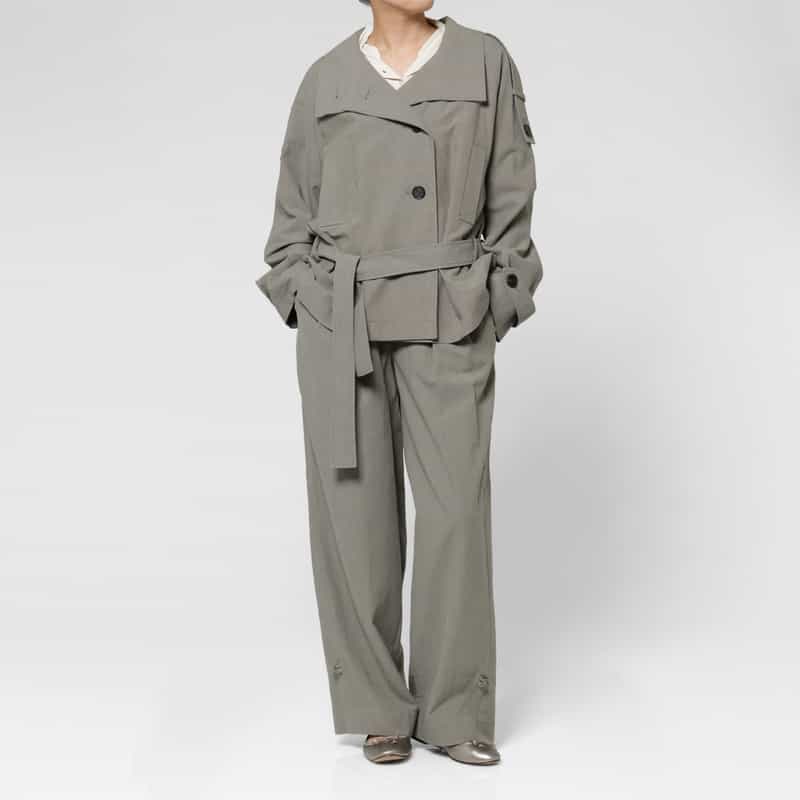 LOW CLASSIC LOW CLASSIC  ＜ロウクラシック＞ ベルテッドジャケット KHAKI