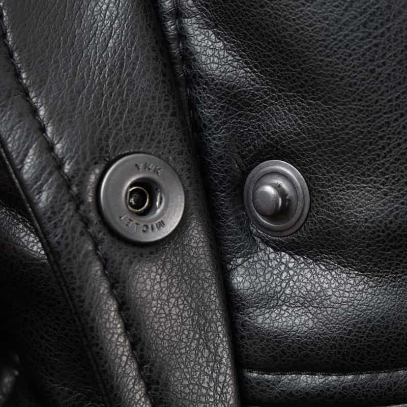 LOW CLASSIC LOW CLASSIC  ＜ロウクラシック＞ アーティフィシャルレザーボンバージャケット BLACK