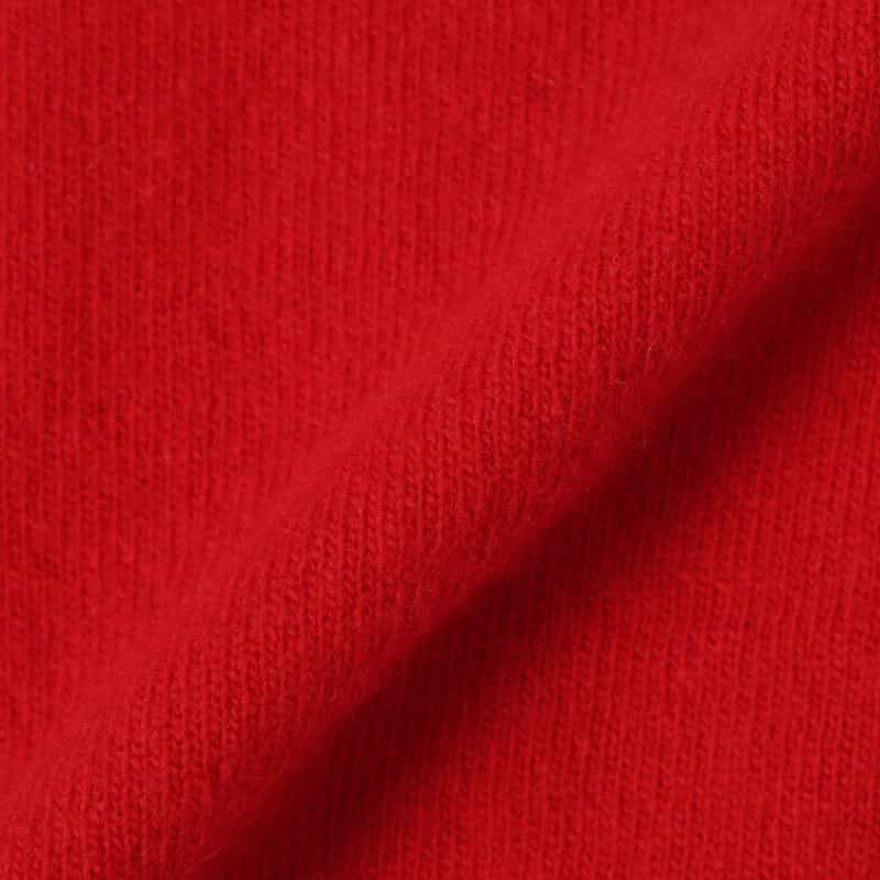 LOW CLASSIC LOW CLASSIC  ＜ロウクラシック＞ クロップド ウールニットカーディガン RED