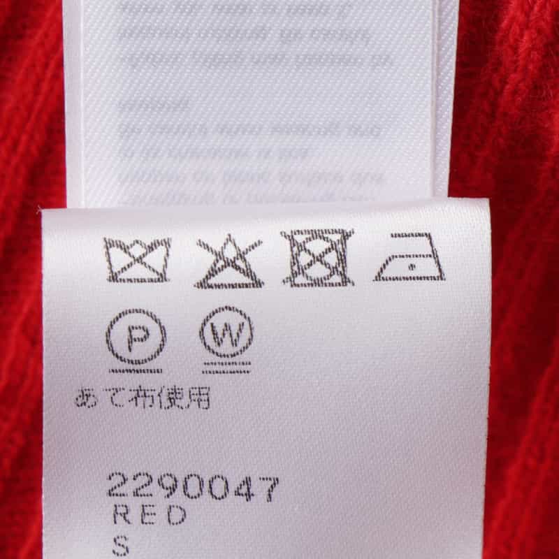 LOW CLASSIC LOW CLASSIC  ＜ロウクラシック＞ クロップド ウールニットカーディガン RED