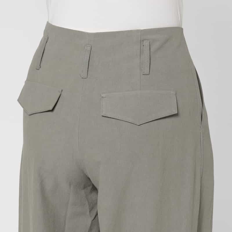 LOW CLASSIC LOW CLASSIC  ＜ロウクラシック＞ タック入りワイドパンツ KHAKI